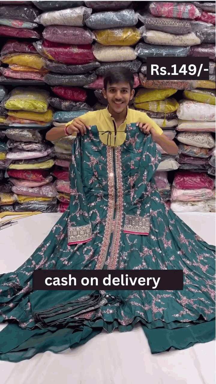 Anarkali Soft georgette With eid special Ready To Wear